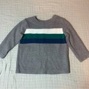 Jumping Beans fleece crew neck sweatshirt, gray, size 12m
